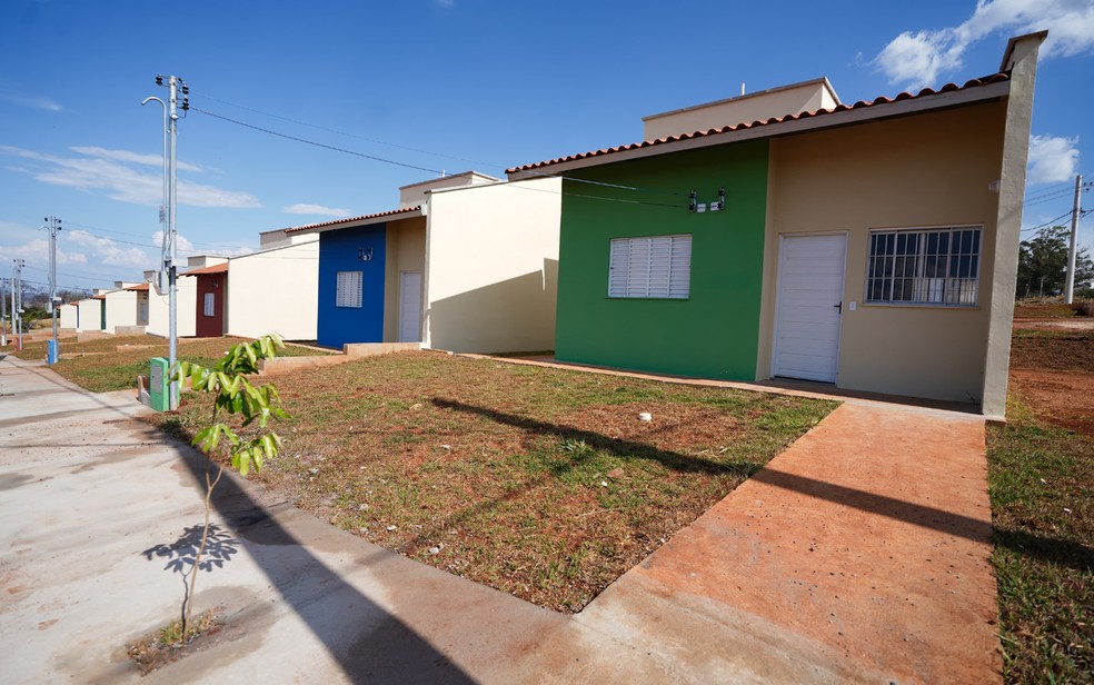 Casas a custo zero, em Goiás — Foto: Octacílio Queiroz/Governo de Goiás