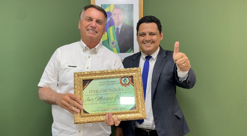 Jair Bolsonaro e Felipe Galdino - Foto: Divulgação