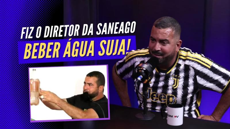 Diretor da Saneago Águas Lindas provou água barrenta da torneira