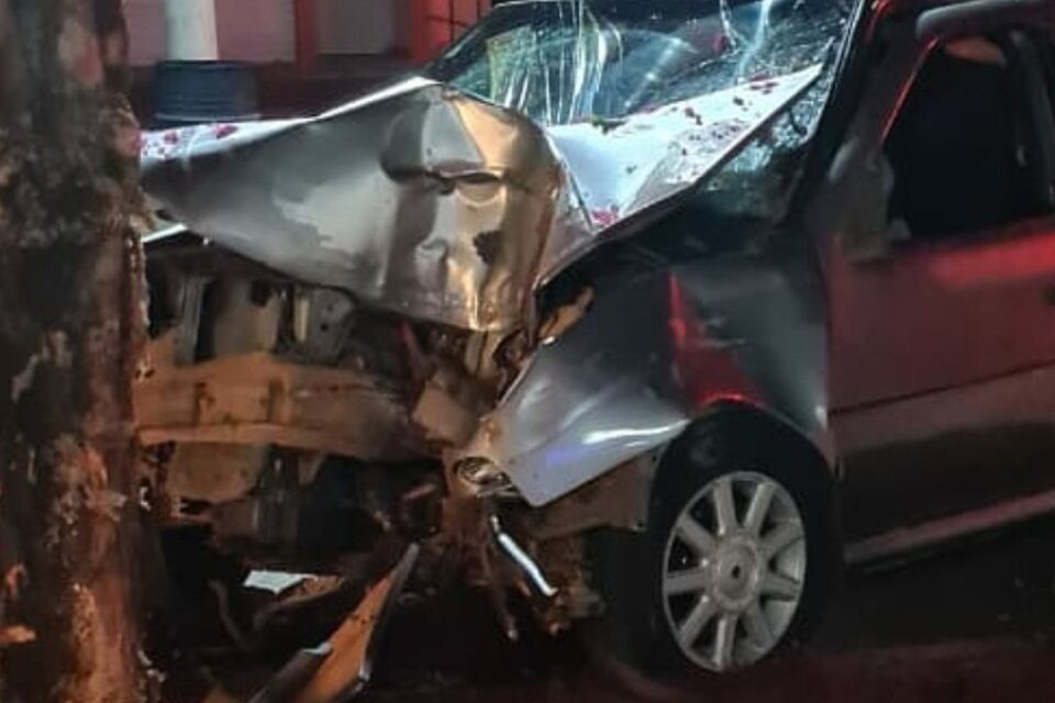 Motorista morre ao bater carro contra árvore em Goiás